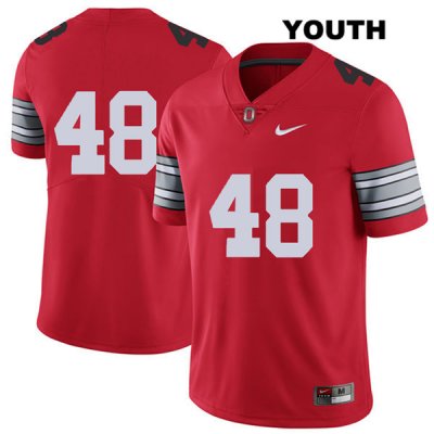 Youth NCAA Ohio State Buckeyes Tate Duarte #48 College Stitched 2018 Spring Game No Name Authentic Nike Red Football Jersey HE20U66RV